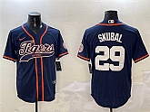 Men's Detroit Tigers #29 Tarik Skubal Navy With Patch Cool Base Stitched Jersey,baseball caps,new era cap wholesale,wholesale hats
